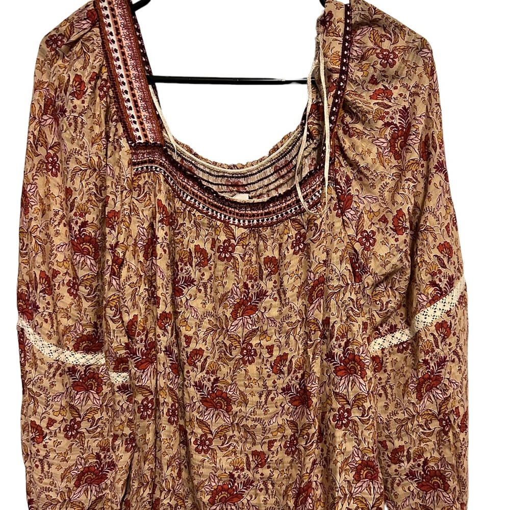 June And Hudson Multicolored Print Blouse Size 1 - image 1